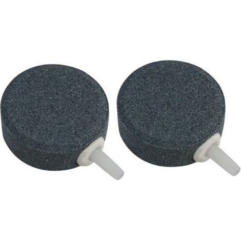 Diffuseur de Pierre d'air pour Aquarium Oxygène, 4 cm, 2 Pierres à Air Rondes, Barboteur d'Oxygène Haute Durabilité, pour Aquariums d'eau Douce, Salée et Hydroponique,bulleur Aquarium