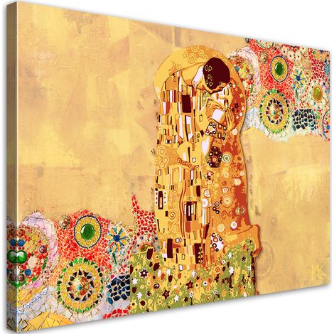 Quadro su tela, Adempimento di una donna astrazione - 90x60 (1/5)