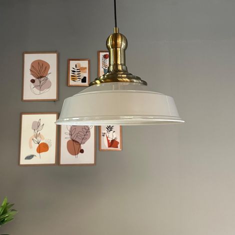 bamyum Asletl-35 Suspension Luminaire Rétro en Metal de 35 cm, Lustre de Salon Vintage, Éclairage de Plafond pour Chambre, Cuisine, Lampe Suspendue (1/5)