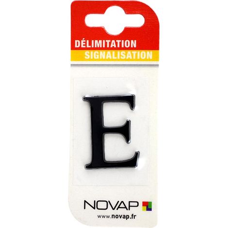 Lettre E Noire Hauteur 25mm - 4620145