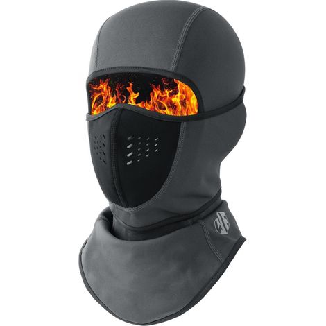 Sturmhaube Balaclava atmungsaktiv winddicht warm für Ski Motorrad Laufen Grau (1/5)