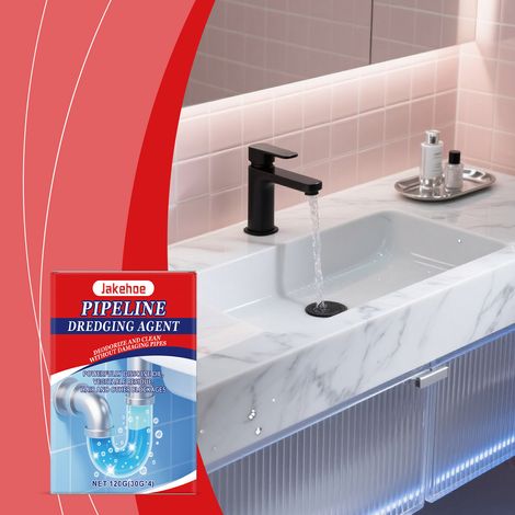 Abflussreinigungspulver für Küche, Bad, Bodenabläufe und Rohre – Desodorierendes und haushaltsreinigendes Pulver – 120 g -- BIEMMEDUE (1/5)
