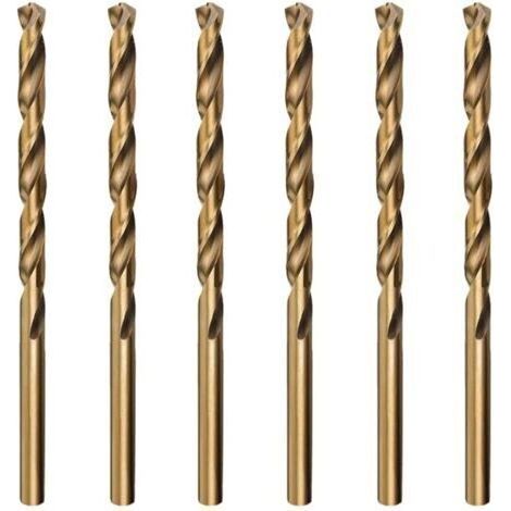 6pcs M35 Cobalt Metal Twist Drill Bit, 2mm HSS Professional Metal Drill Bits for Stainless Steel Alloy High Temperature Alloy Titanium Copper Iron (1/5)