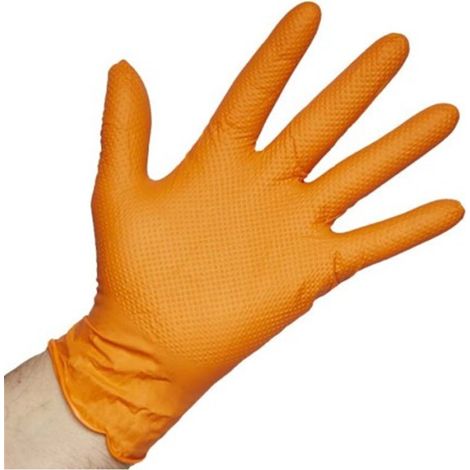 Guante Nitrilo Profesional Tacto Diamantado Caja 50uds - M