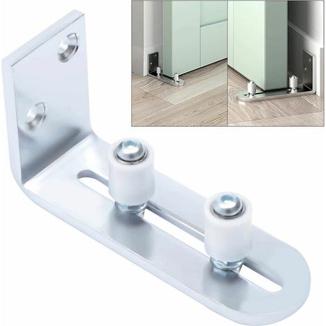 Guida a pavimento in acciaio inox, guida a rullo per porta scorrevole, accessorio per porta scorrevole