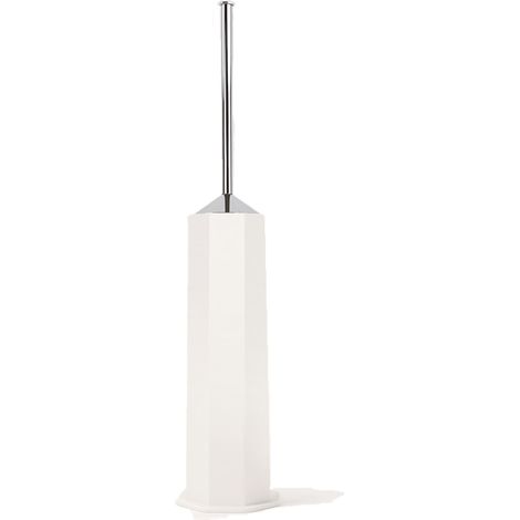 Porta scopino da terra wc toilette bagno bianco mod. Otto