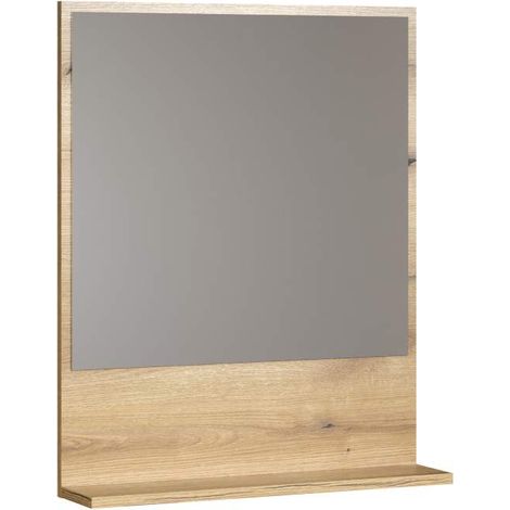 PureBliss Bad Spiegel 60cm mit Ablage Eiche dekor.