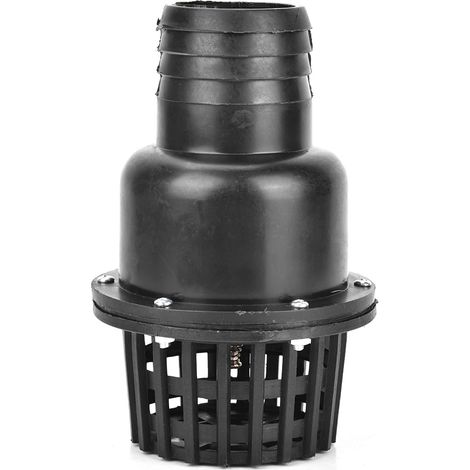 Fußventil für Wasserpumpen, schwarzes PVC-Flachrückschlagventil für Niederdruckanwendungen in Flüssigkeitsmaschinen (2,5 Zoll) (1/5)