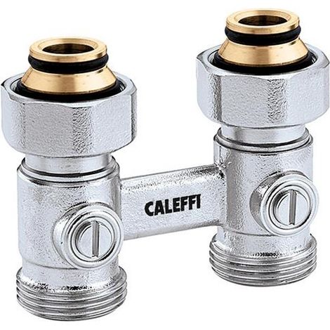 Bloc de robinet à double tuyau 3010 Forme traversante, 3/4Z IG