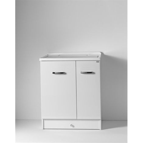 Mobile Eko a terra 75x60 a due ante e doppia vasca lavabo di