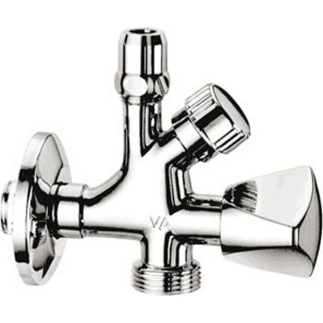 Raminex vanne de vidange combi 1/2x3/4x3/8 avec bouton de commande 10mm à coudex (1/2)