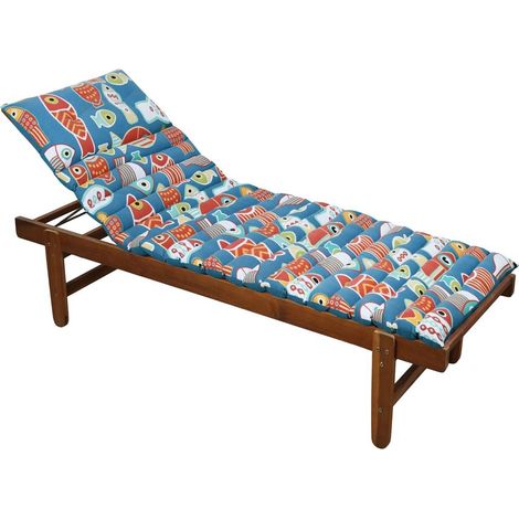 Coussin de sol ou Bain de soleil Poisson 60 x 180cm