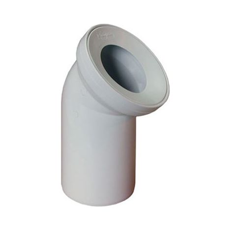 Weißer 45-Grad-Toilettenbogen (1/2)