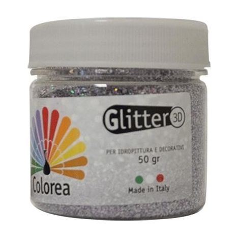 Glitter prismatici in polvere colore oro gr.50