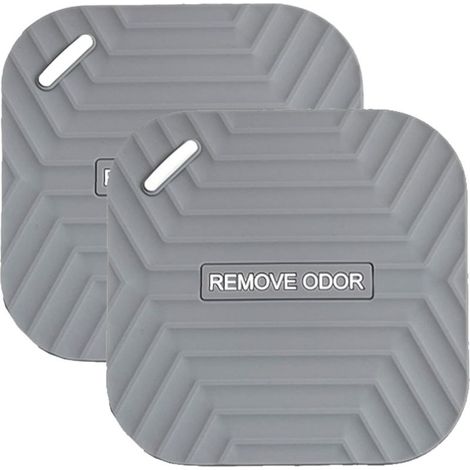 Lot de 2 Bouchon de Vidange de Douche,Bouchon Douche Anti Odeur en Silicone Gris,Clapet Anti Retour Universel pour Salle de Bain,Cuisine,Baignoire et Terrasse (1/5)