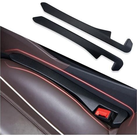 Set of 2 car seat padding cushions – For phone, keys, wallet – Universal for car, truck, SUV, interior accessories (black/2 pieces) (1/5)