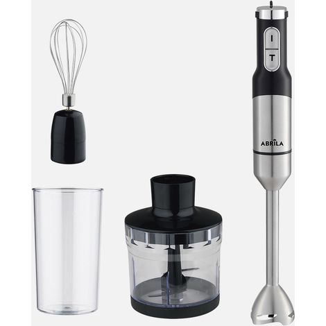 Mixeur main Amur 1500W DC noir/nickel 2 vitesses lame inoxydable (1/4)
