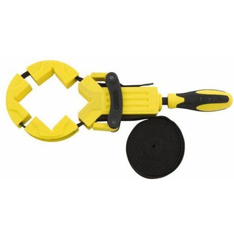 Stanley 0-83-100 Presse a cadre 4,5 m - objets circulaires, carres ou de formes irregulieres - fourni avec sangle en nylon renforce - poignee bimatiere pour plus de confort