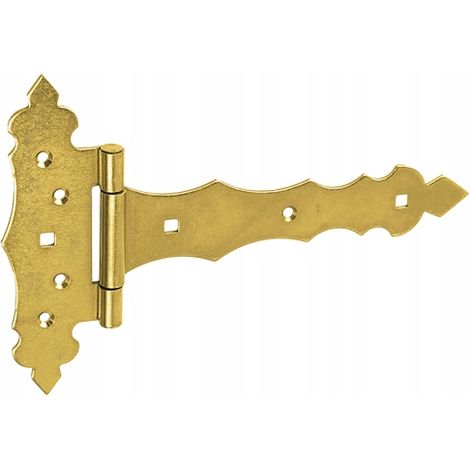 Charnière Décorative Domax ZOB, 170 x 200 x 30 mm, Noir, Pour Portail Et Portillon (1/2)