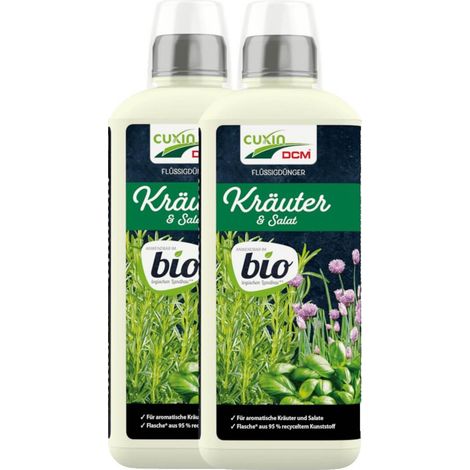 Cuxin Flüssigdünger Kräuterdünger Salatdünger 2x800 ml Gartendünger Beetdünger