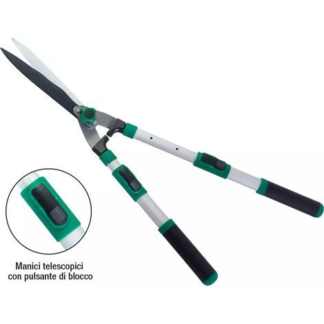 FORBICI PER SIEPI professional CON MANICI TELESCOPICI LUNGHEZZA MM 660-845 PAPIL