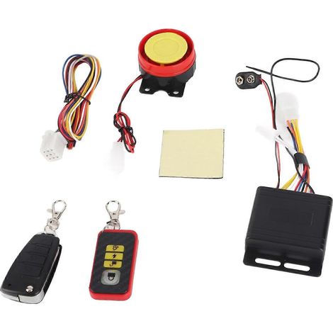 Motorrad-Sicherheitsalarmanlage 12V Universal-Diebstahlsicherungssystem mit Fernbedienung, wasserdicht (1/5)