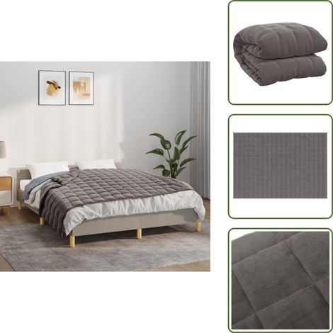 Gewichtsdecke Grau 150x200 cm 11 kg Stoff - Gewichtsdecke - Schlafhilfe - Decke - Stressabbau - Entspannung (1/5)