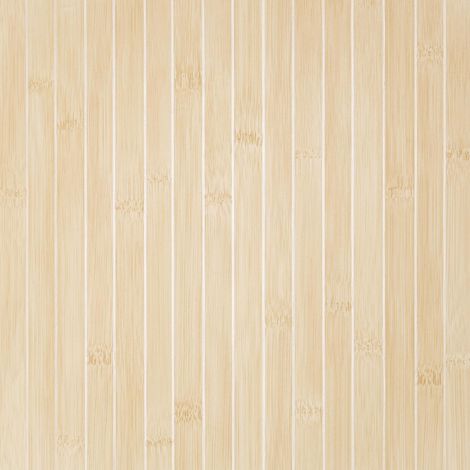 Papier Peint Imitation Bois Beige Panneaux en Bois Papier Adhesif pour Meuble Marron Clair 40 cm x 300 cm Faux Panneaux Muraux Striés Pour Bureau Chambre Plan de Travail Cuisine Amovible (1/5)