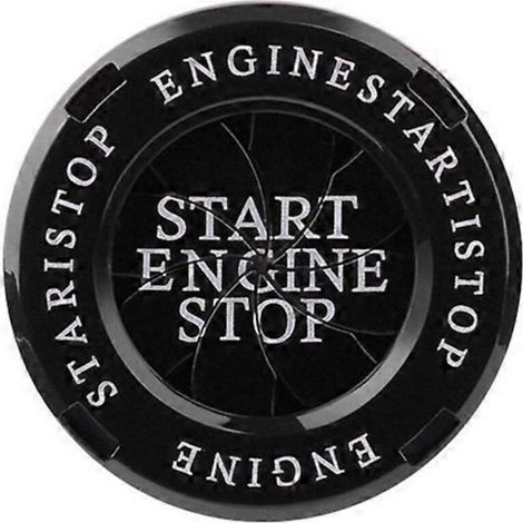 Bouton de démarrage moteur voiture, capuchon rotatif décoratif pour interrupteur d'allumage, protection antivol et design élégant. (1/4)