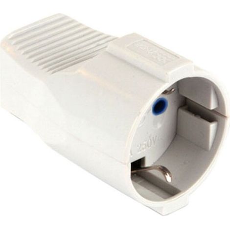 Prise Schuko 16A+T Blanc Syntesy 00349