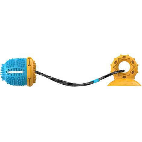 1 jouet pour chien à ventouse, jeu de tir à la corde, jouet interactif d'enrichissement mental, casse-tête stimulant pour chiens (1/5)