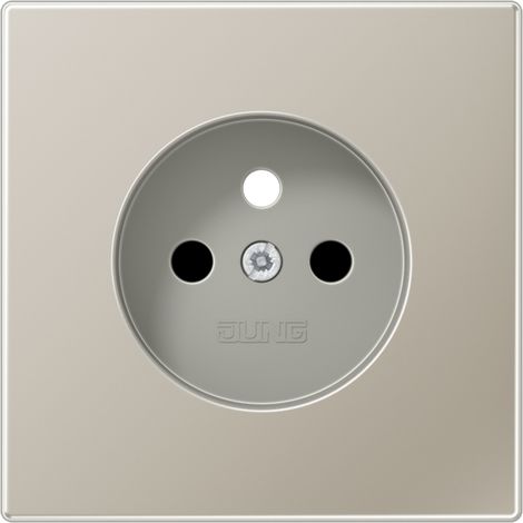enjoliveur - pour prise franco / belge - ls - métal inox - jung es1521fkipl-1