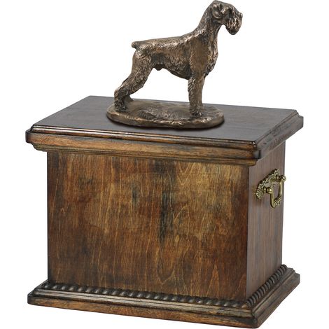 Schnauzer, Schnauzer I - urna per ceneri di cane, urna con statuetta, urna elegante in stile classico di Art-Dog (1/5)