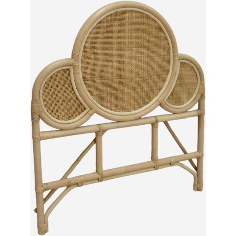 Cabecero de ratán estilo bohemio, 90cm (1/3)