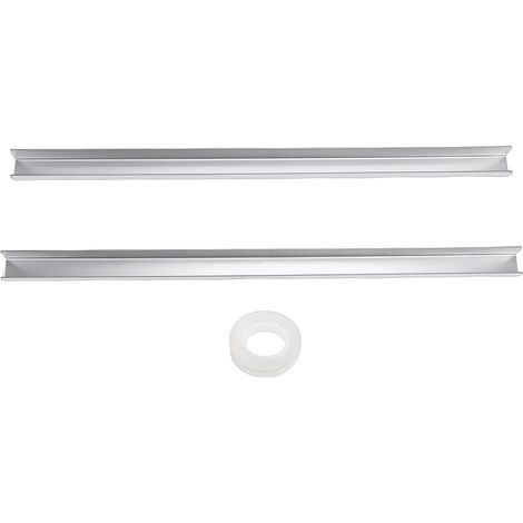 Schubladenabdeckung aus Edelstahl 304, aufsteckbarer Türkantenschutz für 19 mm dicke Türen und Schubladen, 43 cm, 2 Stück (1/5)
