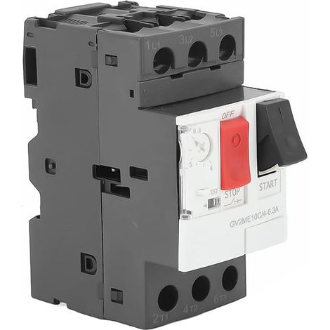 Disjoncteur moteur GV2-ME14C – 6-10 A, 690 V CA, protection contre les surcharges et les courts-circuits, montage sur rail 35 mm (1/5)
