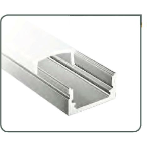 Mcair profilo superficie in alluminio c. bianco 2 mt io39239 (1/2)