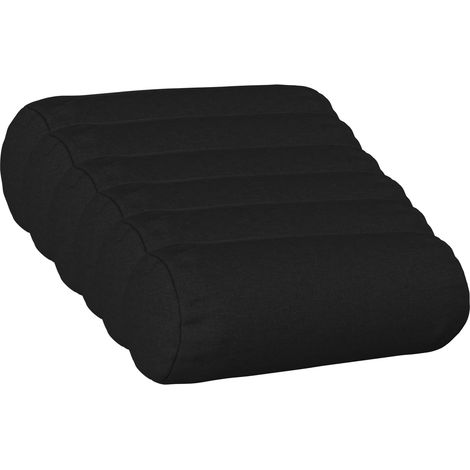 Housse de coussin 6 pc HEERLEN Noir Ø 15 x 40 cm Tissu vidaXL