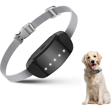 Collier Anti-Aboiement Chien Imperméable Rechargeable, 3 Modes Bip Vibration, 86g pour Petites Races Chats, Dressage (1/5)