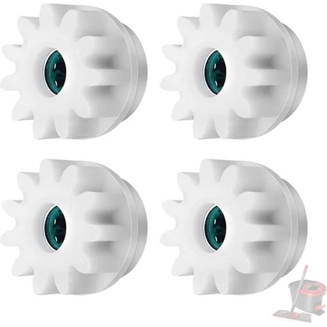 KZQ 4 rodamientos de pedal para mopa O-Cedar/Vileda Easywring RinseClean. Rodamientos de pedal de repuesto. (1/4)