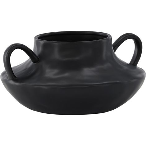 Pot Design en Céramique "Holda" 31cm Noir (1/5)