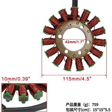 Statorspulen kompatibel mit Honda SXS700M2, SXS700M4, Pioneer 700 31120-HL3-A01 (1/4)
