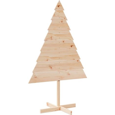 Arbre de Noël Sapin de Noël en bois pour décoration 150 cm bois massif (1/5)