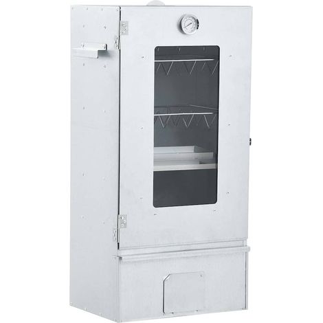 Fumoir de four à BBQ avec 1 kg de copeaux de bois-Barbecue fumoir 44,5x29x83 cm (1/5)