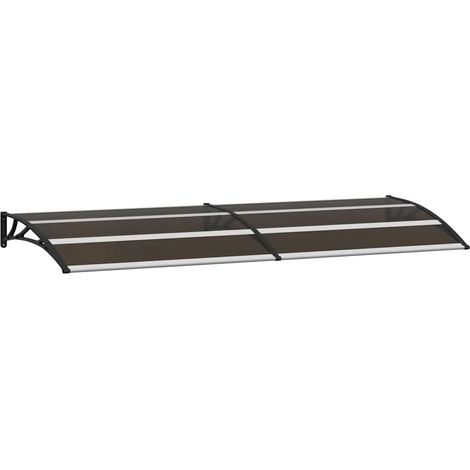 Maison Exclusive - Vordach Schwarz 240x75 cm PC