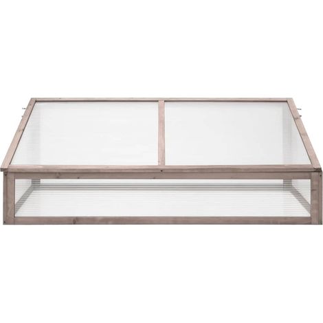 Serre Gris 110x58,5x39 cm Bois de sapin CFW542359 (1/5)