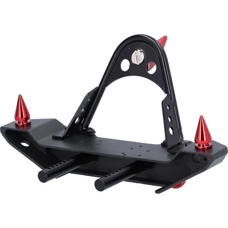 RC-Frontstoßstange aus Aluminiumlegierung mit LED-Beleuchtung für TRX4/SCX10 90046/90047 1/10 RC-Car, Rot (1/5)
