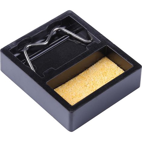 Support pour fer à souder avec Tampon éponge de Nettoyage de soudage Station de Support en métal de résistance à Hautes températures Portable (1/5)