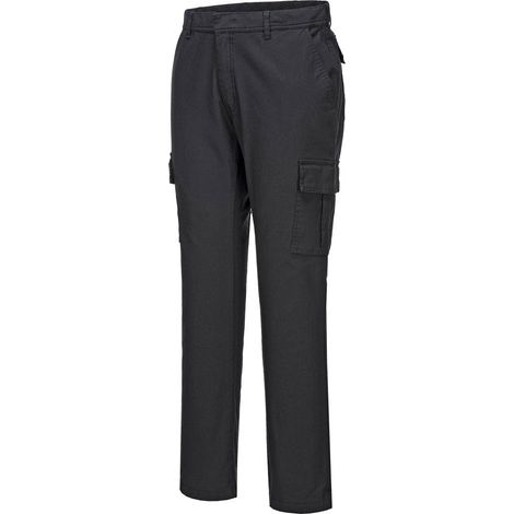Pantalon Combat Slim Stretch Couleur : Noir Short Taille 48 - Portwest (1/2)