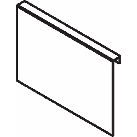 AMBIA-LINE design acier hauteurs C, E et F - BLUM - Adaptateur pour liaison magnétique avec dos boisHauteur F - larg. 218 mm - Longueur 218 mm - Noir terra mat